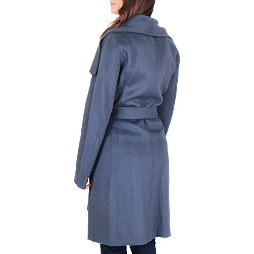 Image of TAHARI Women's Double-faced Luxury Soft Wool Blend Peacoat- Wrap Wool Coat With Removable Belt