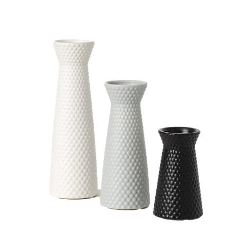 Sullivans Ceramic Vase Set- 3 Small Vases, Contemporary Home Décor, Modern Farmhouse, Ideal Shelf Décor, Table Décor, Bookshelf, Mantle, Entryway- Multi-Color (Cm2967) #TOP13