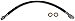 Dorman H622013 Front Driver Side Brake Hydraulic Hose Compatible with Select Freightliner Models