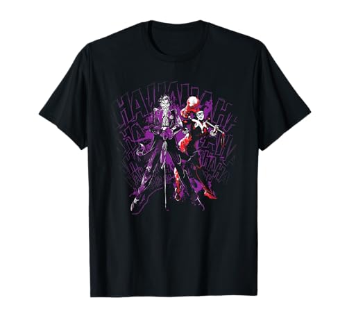 Batman The Joker And Harley Quinn Hahahaha T-Shirt