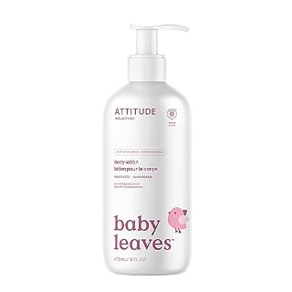 ATTITUDE Baby Lotion for Face & Body, Unscented, EWG Verified, 16 Fl Oz