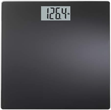 InstaTrack black Large Display Digital Bathroom Scale with Step-On Technology, Accurately Measures up to 400 Pounds