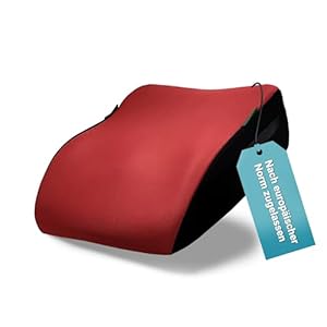 HiTS4Kids Kindersitz fürs Auto (Rot) – Praktisch, komfortabel und sicher – Geprüfte Sicherheit nach Kindersitznorm R129 – Kindersitz 135-150cm – kompakt und unkompliziert