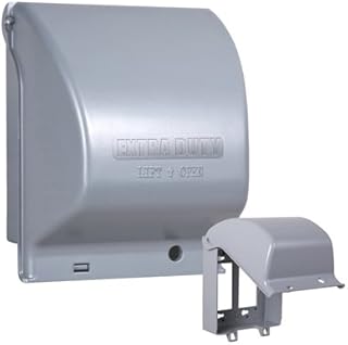 MX6200 Gray 2 Gang Metal Outlet Cover