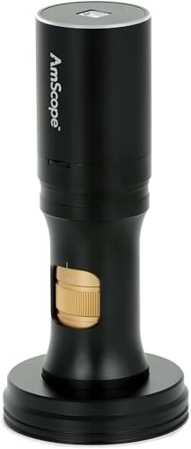 Image of AmScope DM756 Series 8.3MP All-in-One USB Digital Microscope - 0.7X-11.2X Magnification - Includes Articulating Arm & 60-LED Ring-Light