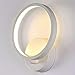 Produktbild Lightsjoy 12W LED Wandleuchte Innen Modern Weiss Rund Wandlampe Wandbeleuchtung Warmweiss Flurlampe Bildleuchte Innenleuchte Wand Lampe f¨¹r Wohnzimmer Schlafzimmer Treppenhaus Flur Esszimmer K¨¹che