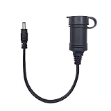 DC Female Cigarette Lighter Socket to DC 5.5mm x 2.1mm Male Barrel Plug Cord, 1ft DC Car Charger Cab