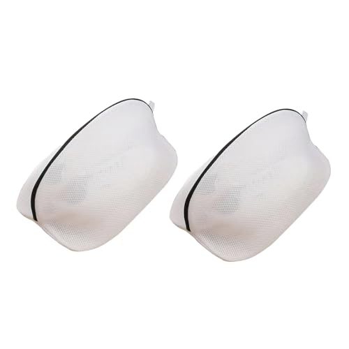 Bolsa Para Lavar Zapatillas en Lavadora 2 Piezas, Malla de Lavado con Cierre, Protector para Zapatos, Sneakers, Ropa Delicada y Sujetadores, Organizador de Lavadora y Maleta (37 x 24 x 23 cm)