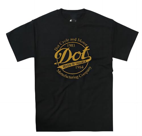 HXRUIAV Dot Motorcycle Tribute Vintage Retro Style Biker T Shirt