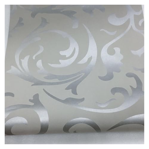 Papier peint textile beige 9.5mx53cm pour salon et chambre - 4