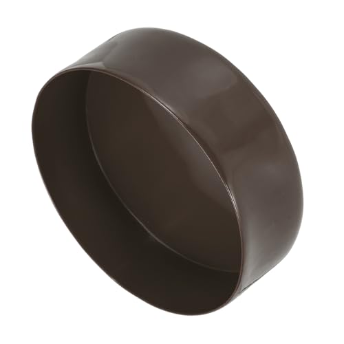 Image of uxcell 2pcs Rubber End Caps 140mm(5 1 /2 Inch) ID x 80mm(3 1 /8 Inch) H Vinyl Round Tube Bolt Cap Cover Screw Thread Protectors Brown