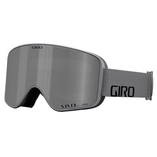 Giro Method Adult Snow Goggle - Grey Wordmark Strap with Vivid Onyx/Vivid Infrared Lenses