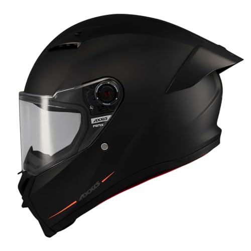 AXXIS Capacete Moto capacete Fenix Solid preto mate Xl preto mate X l