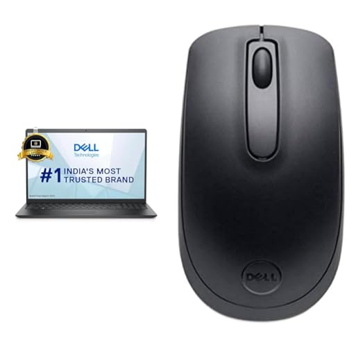 Image of Dell Vostro 3510 Laptop,Intel I5-1135G7 /8Gb /1Tb+256Gb Ssd /15.6 inch(39.62Cm) Fhd & Wm118 Wireless Mouse, 2.4 Ghz with USB Nano Receiver, Optical Tracking, 12-Months Battery Life - Windows