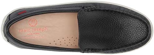 Marc Joseph New York Unisex Genuine Leather Boys/Girls Casual Comfort Slip On Moccasin Venetian Loafer Driving Style Grainy/Black Sole, 12 M US Little Kid | Image 4