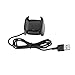 PGENDAR 3.3Ft USB Charger Compatible with Fitbit Versa 2 Charger Dock Anti-Slip Replacement Smartwatch Charging Cable Stand(not for Fitbit Versa/Versa Lite)