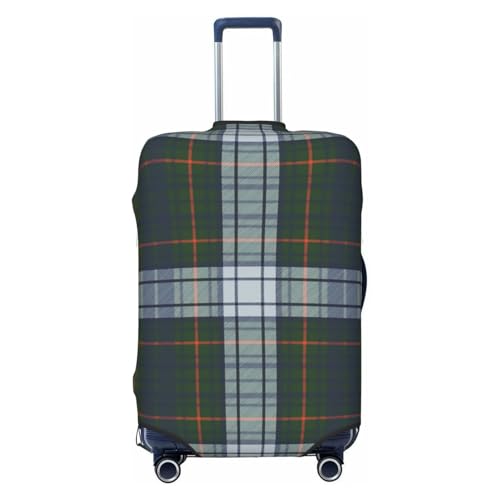 Color-Check-Plaid-Diagonal-Fabric-Texture Luggage Cover, Protective Washable Suitcase Cover - Travel Fashion Elastic Suitcase Protector Medium