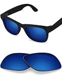 BLAZERBUCK Polycarbonate Polarized Replacement Lenses Compatible with Ray-Ban Meta Wayfarer RW4006 | RW4012 (Gen 2) 50mm Smart Glasses - Midnight Blue AR Coated