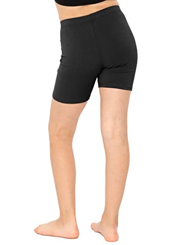 STRETCH IS COMFORT Girl's Cotton Biker Shorts | 3 Pack | Size 4-16 |3