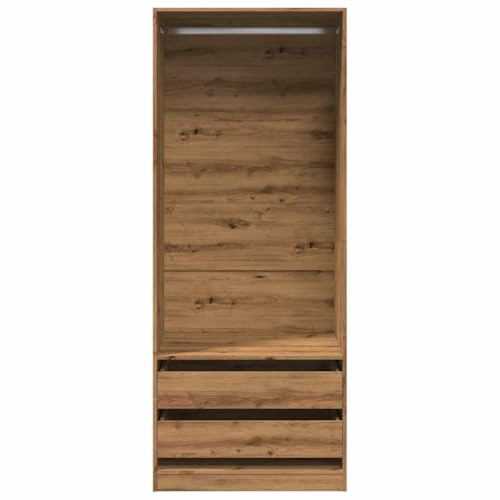 Armario de madera de roble para dormitorio con cajones y diseño compacto 4