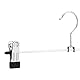 Amazon Basics Hosen- und Rockbügel aus Metall, mit Clips, 20er-Pack, Chromfarben