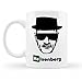 Tazza Heisenberg ispirata da breaking bad, serie tv, gadget in ceramica, Walter White