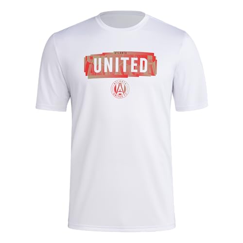 adidas - Playera de Manga Larga para Hombre, Blanco/Atlanta United, XXL alto