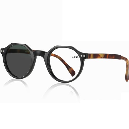 EYEphy Gafas de Lectura para Hombres y Mujeres, Gafas de Sol portátiles fotocromáticas para Exteriores, Lente de Resina asférica 1.56 / UV400 Aumento +1.0 a +3.0,03,+1.5