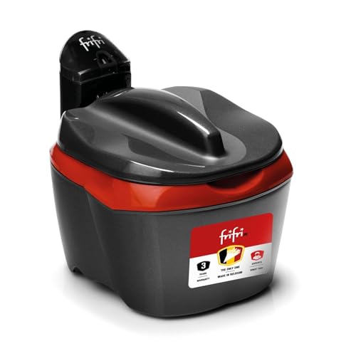 frifri Friteuse Initiation 3L 3200W - Friteuse Ronde, Technologie Zone Froide, Sécurité Brevetée, Poignée Repliable - Nettoyage Facile - Anthracite...