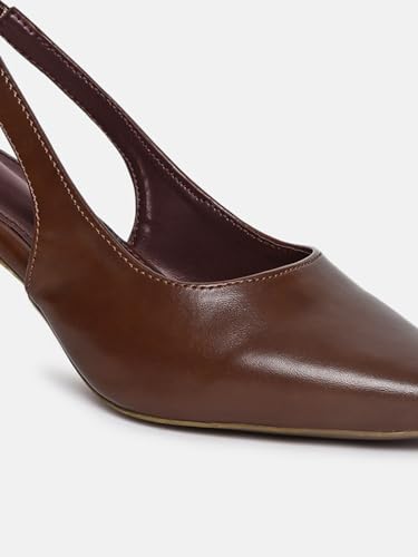 Image of Marc Loire Women Slip on Kitten Heel Pumps for Office Wear