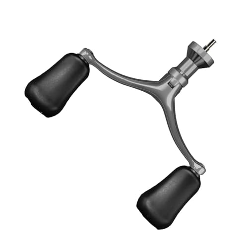 KJDKNC Doble/Individual Kipparm Mango de carrete de pesca para carrete Baitcasting Asas de potencia atornillables Carretes Spinning