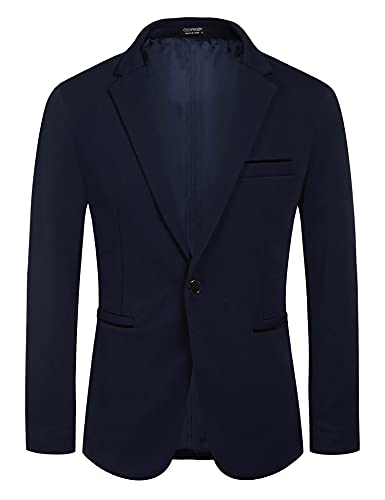 Image of COOFANDY Men's Casual Blazer Jacket Slim Fit Sports Coat Business Suit Jackets One Button