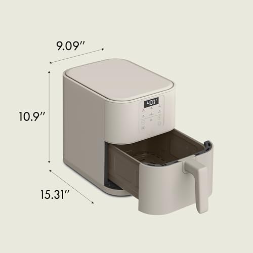 image for bella 6 Qt Slim Air Fryer, Fits-anywhere™ Kitchenware, EverGood™ C