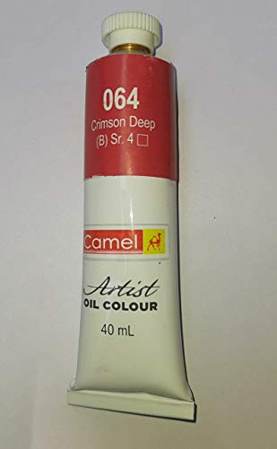 Image of Camlin Ltd Artist Oil Colour 40 ml Pack Of One (Crimson Deep 064)