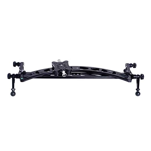 Flycity 2ft/24” Curve-N-Line Camera Slider Straight Slider + Curved Slider: 2-in-1 Slider, Load Capacity up to 30kg | Professional DSLR Video Tripod Slider for Sony Nikon Canon Cameras +Bag (FC-CNL-2)