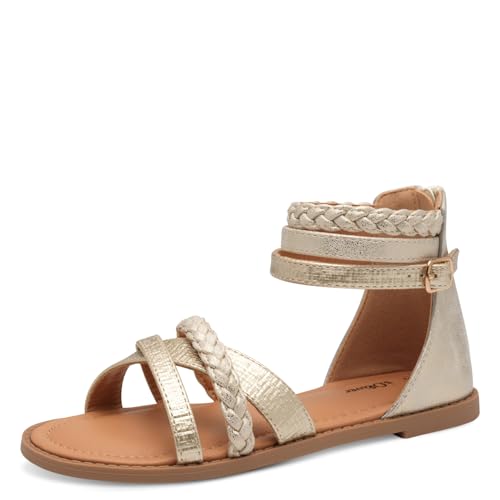 s.Oliver Mädchen Sandalen flach mit Reißverschluss Geschlossene...