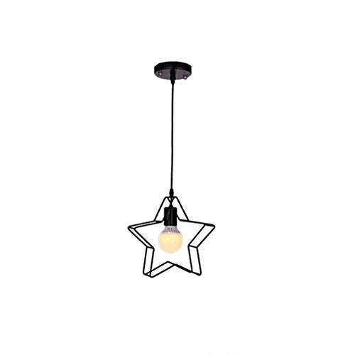 Lustre étoile noire pour chambre d'enfant et salon moderne