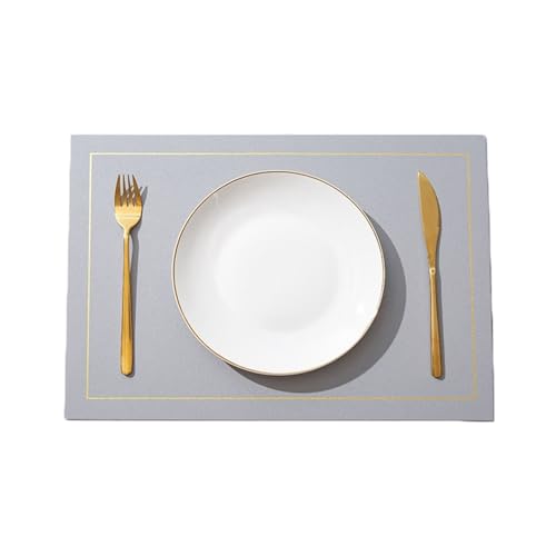 Set de table réversible avec lignes dorées chic lot de 2 - 2