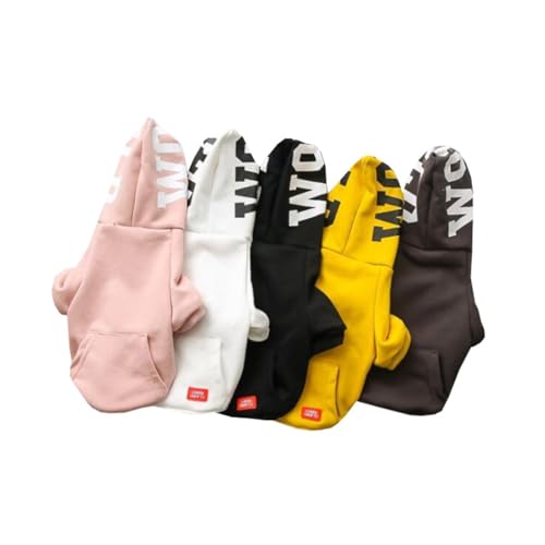Morycat犬服 パーカー 秋冬 ドッグウエア 可愛い 柔らかい 暖かい ペットウェア 防寒 可愛い 洋服 人気 ファッション 脱毛保護 お出かけ お散歩 人気 小中大型犬 (ブラック,XS)