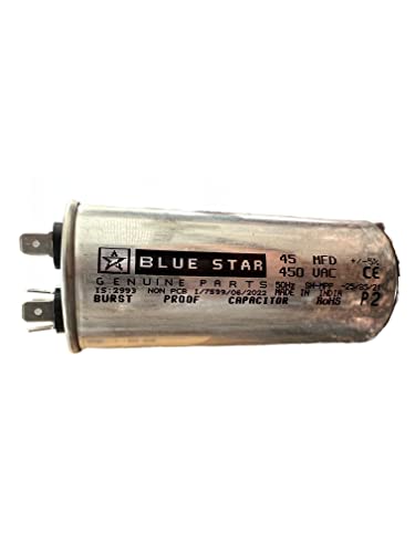 Image of Bluestar Air Conditioner Capacitor - 45 MFD, Alluminium