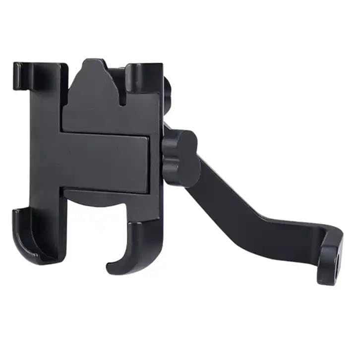 B.K ACCESSORIES Bike Handle Mount Mobile Phone Holder Aluminium Metal 360 Degree Rotation for All Smartphones Motorcycle, Scooty Black (Type-2)
