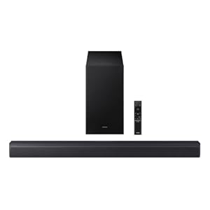 Samsung B-Series Soundbar HW-B550F 2.1 ch DTS Virtual:X Soundbar with Subwoofer (2025 Model) Voice Enhance Mode, Bass Boost, Adaptive Sound