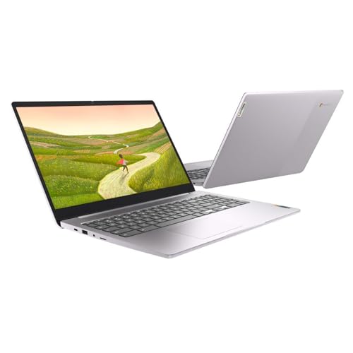Image of Lenovo IdeaPad 3i 15.6 inch FHD Chromebook, Intel Celeron N4500 Processor, 4GB RAM, 192GB Storage(64GB eMMC + 128GB Flash Memory), Webcam, Wi-Fi 6, Bluetooth, SD Card Reader, HDMI, Artic Grey, Chrome OS