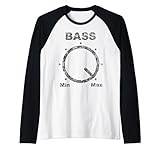 stereo volume bass max Amplifier Hi-Fi Vintage Audiophile Raglan Baseball Tee