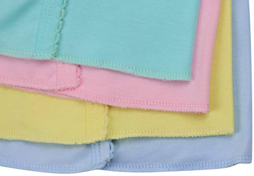 Image of ToBeInStyle Babies' 4 Pack Relaxed Fit Short or Long Sleeve Button Up Kimono Tee Swaddle Shirt