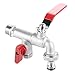 Produktbild LANTRO JS Doppelventil Wasserhahn 1/2" Messing Wasserhahn 90 Grad Doppelventilhahn für Home Outdoor Garden
