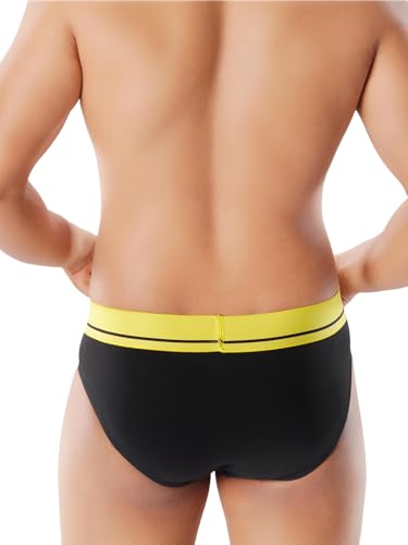 Image of CRUSOE Men's Antimicrobial Super Combed Cotton Fashion Brief - Pack of 2 | Breathable, Soft Stretch Fit Underwear | Tag-Free, Odor Control Innerwear