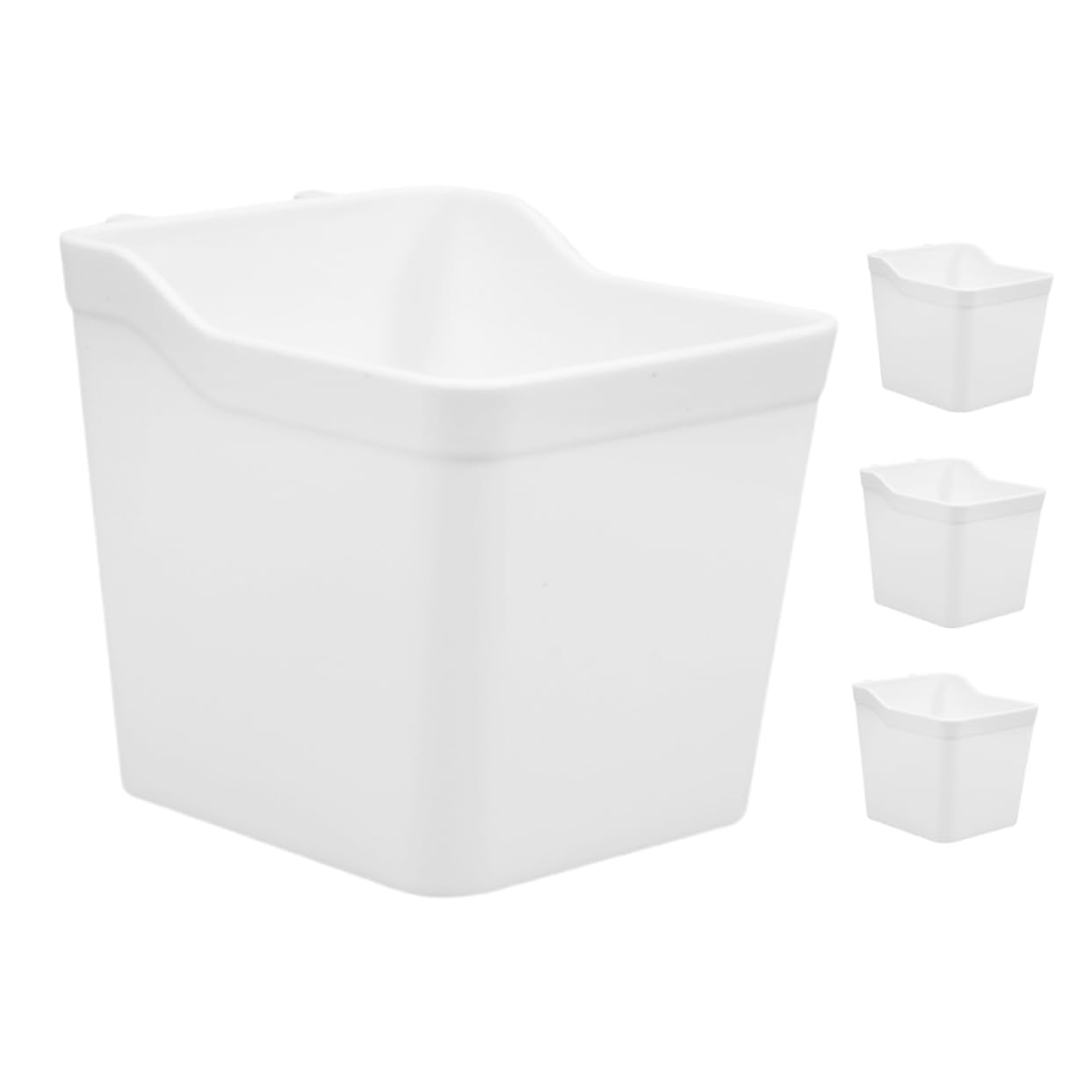 Ciieeo Workbench Office Garage Pegboard Cups 4pcs Storage Bins for Home Organization