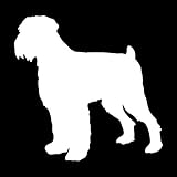 SUIFENG Adesivi per Auto 12.9 x 12.7 cm Black Russian Terrier Animal Vinyl Decalcomanie personalità Pet Dog Decorazione per finestre Adesivo per Auto