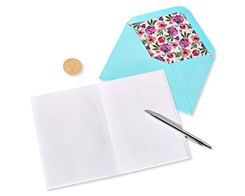 Image of Papyrus Blank Thank You Card (Painterly Wreath)